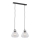 Argon 0854 - Chandelier on a string DECORATO 2xE27/15W/230V black