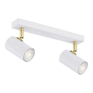 Argon 0890 - Spotlight LAGOS 2xGU10/5W/230V white/gold