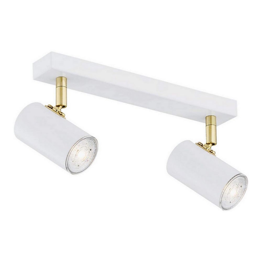 Argon 0890 - Spotlight LAGOS 2xGU10/5W/230V white/gold