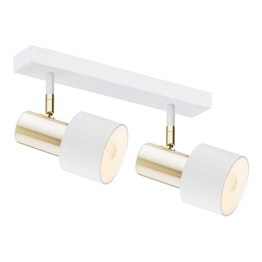 Argon 0927 - Spotlight DORIA 2xE27/15W/230V white/brass