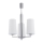 Argon 1224 - Chandelier on a pole CAMELOT 3xE27/15W/230V shiny chrome