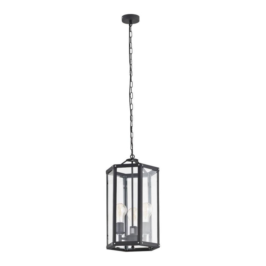 Argon 1253 - Chandelier on a chain BODRUM 3xE27/15W/230V black