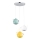 Argon 1326 - Pendant light JAMAJKA 3xGU10/50W/230V