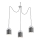 Argon 1341 - Pendant light ANDROS 3xE27/60W/230V