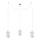Argon 1357 - LED Chandelier on a string GARDA 3xLED/5W/230V