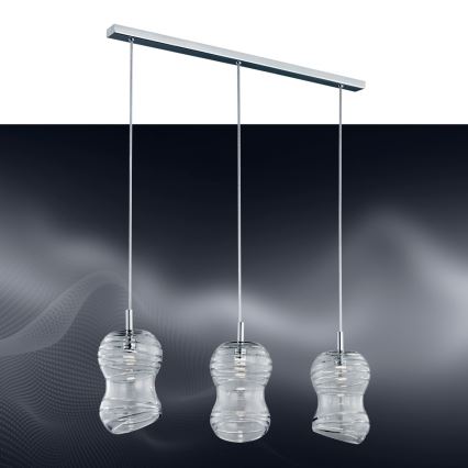 Argon 1366 - LED Chandelier on a string COMO 3xLED/5W/230V