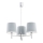 Argon 1383 - Chandelier on a pole BOLZANO 3xE27/15W/230V blue/shiny chrome