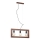 Argon 1397 - Chandelier on a string MONTENEGRO 3xE27/15W/230V walnut