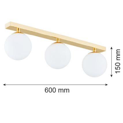 Argon 1414 - Bathroom surface-mounted chandelier FLAVIO 3xE14/7W/230V IP44