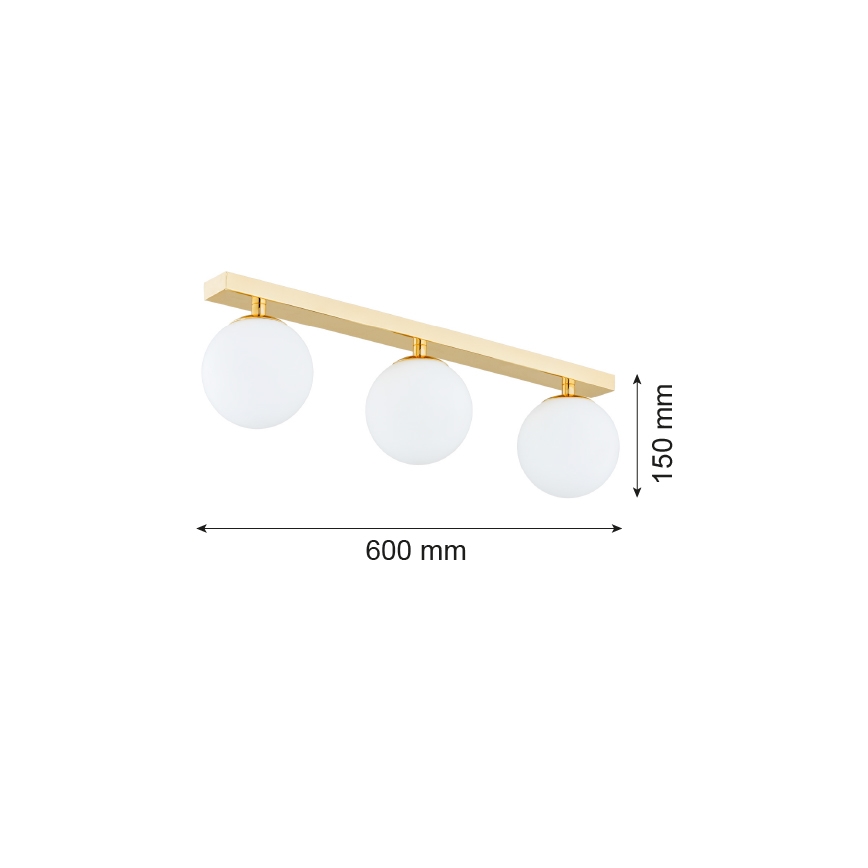 Argon 1414 - Bathroom surface-mounted chandelier FLAVIO 3xE14/7W/230V IP44