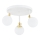 Argon 1434 - LATINA bathroom flush-mounted ceiling light 3xE14/7W/230V IP44 white/gold