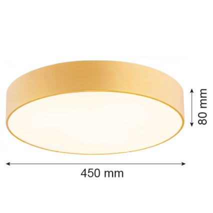 Argon 1458 - Ceiling light DARLING 3xE27/15W/230V d. 45 cm gold