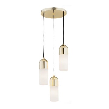 Argon 1466 - Chandelier on a string BURGOS 3xE27/15W/230V brass