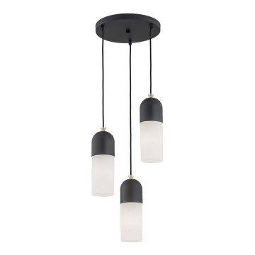 Argon 1467 - Chandelier on a string BURGOS 3xE27/15W/230V black