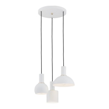 Argon 1468 - Chandelier on a string SINES 3xE27/15W/230V white