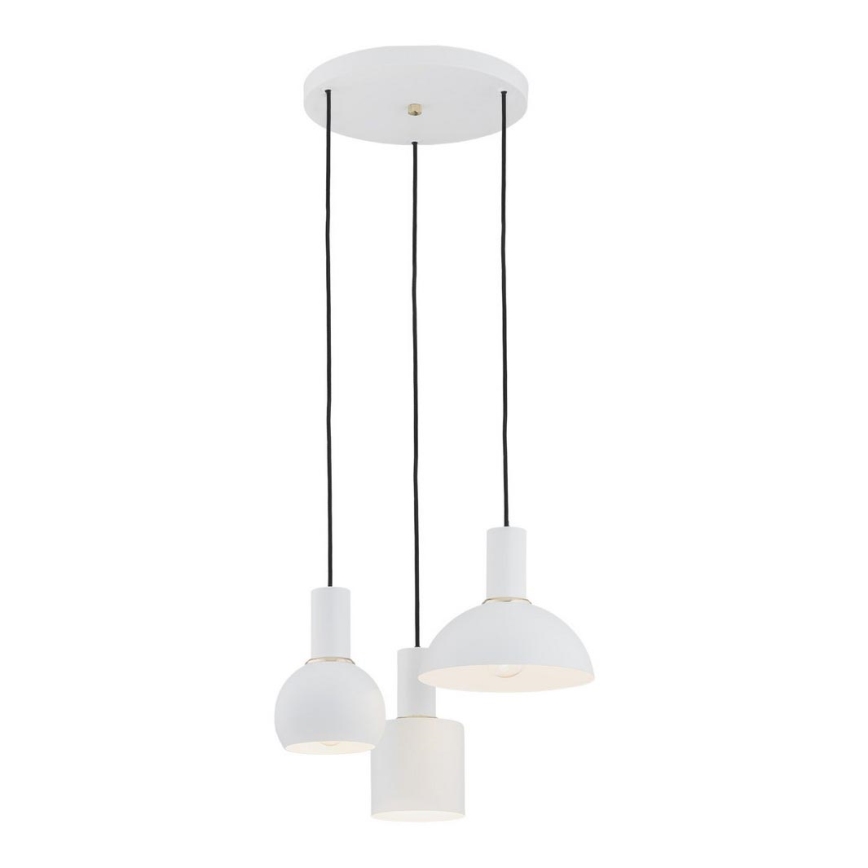 Argon 1468 - Chandelier on a string SINES 3xE27/15W/230V white