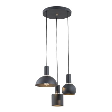 Argon 1472 - Chandelier on a string SINES 3xE27/15W/230V black
