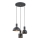 Argon 1472 - Chandelier on a string SINES 3xE27/15W/230V black
