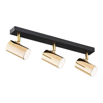 Argon 1474 - Spotlight LAGOS 3xGU10/5W/230V brass/black