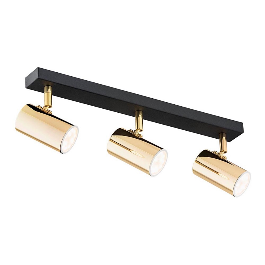 Argon 1474 - Spotlight LAGOS 3xGU10/5W/230V brass/black
