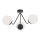 Argon 1478 - Surface-mounted chandelier TOMAR 3xE27/15W/230V black