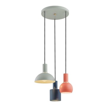 Argon 1479 - Chandelier on a string SINES 3xE27/15W/230V green/blue/orange