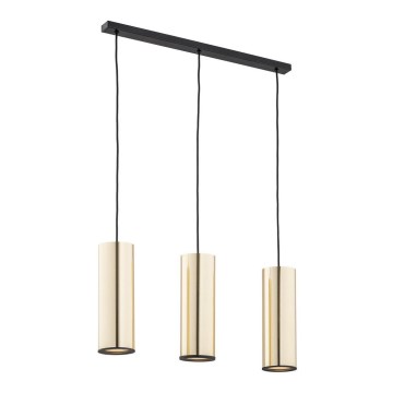 Argon 1486 - Chandelier on a string LINEA 3xE27/15W/230V brass/black