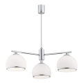 Argon 1487 - Chandelier on a pole MARBELLA 3xE27/15W/230V shiny chrome