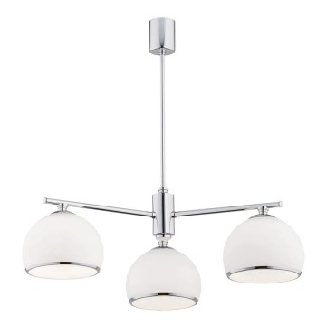 Argon 1487 - Chandelier on a pole MARBELLA 3xE27/15W/230V shiny chrome