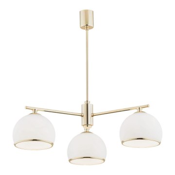 Argon 1488 - Chandelier on a pole MARBELLA 3xE27/15W/230V brass