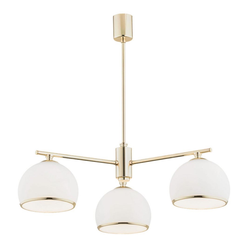 Argon 1488 - Chandelier on a pole MARBELLA 3xE27/15W/230V brass
