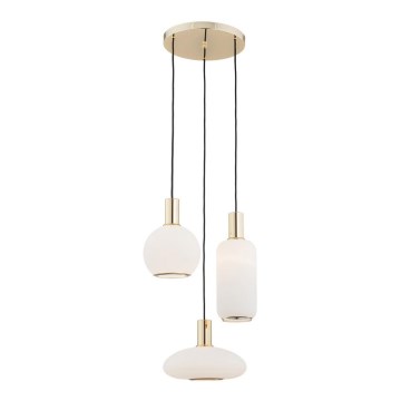 Argon 1489 - Chandelier on a string SAGUNTO 3xE27/15W/230V brass