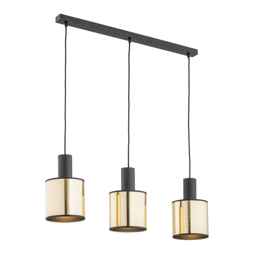 Argon 1490 - Chandelier on a string HERMAN 3xE27/15W/230V brass/black