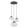 Argon 1492 - Chandelier on a string TRINI 3xE27/15W/230V black