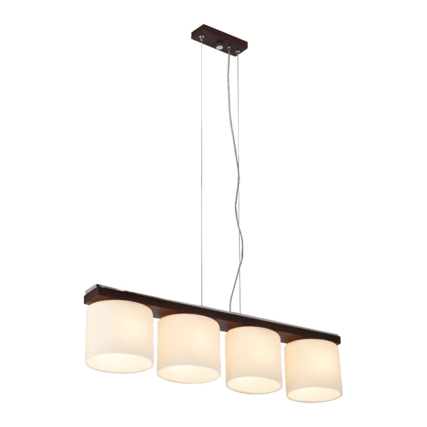 Argon 1550 - Chandelier CARLO 4xE27/60W/230V brown