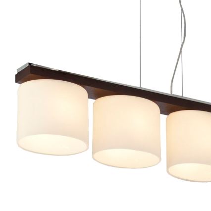 Argon 1550 - Chandelier CARLO 4xE27/60W/230V brown