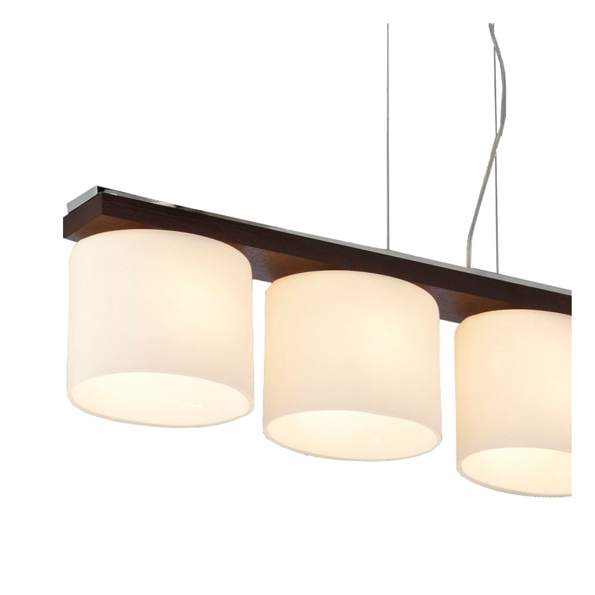 Argon 1550 - Chandelier CARLO 4xE27/60W/230V brown
