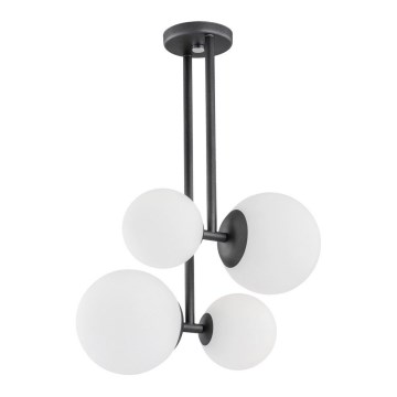 Argon 1645 - Chandelier on a pole ASPEN 4xE27/15W/230V anthracite