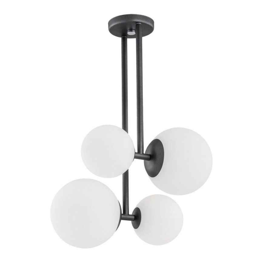Argon 1645 - Chandelier on a pole ASPEN 4xE27/15W/230V anthracite