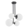 Argon 1645 - Chandelier on a pole ASPEN 4xE27/15W/230V anthracite