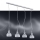 Argon 1650 - LED Chandelier on a string TULUZA 4xLED/5W/230V