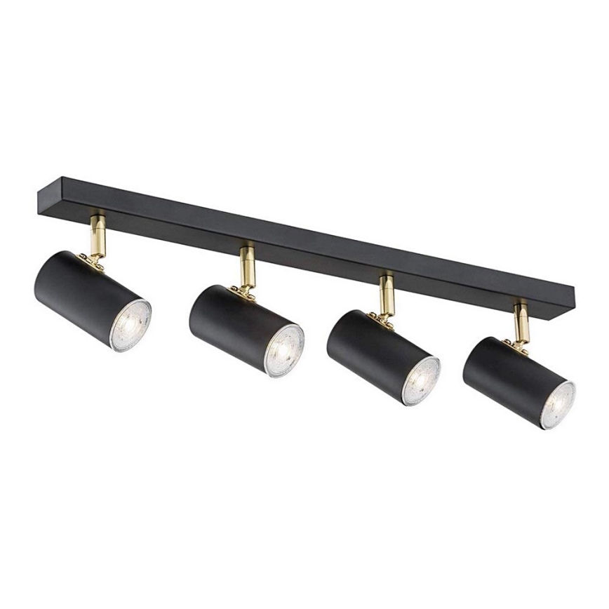 Argon 1690 - Spotlight LAGOS 4xGU10/5W/230V black/brass