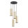 Argon 1693 - Chandelier on a string LINEA 4xE27/15W/230V brass/black