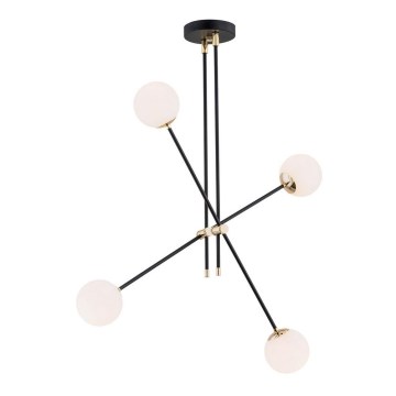 Argon 1696 - Chandelier on a stick ABSTRACT 4xE14/7W/230V black