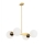 Argon 1767 - Chandelier on a pole FREEMONT 4xE27/15W/230V gold/white/black