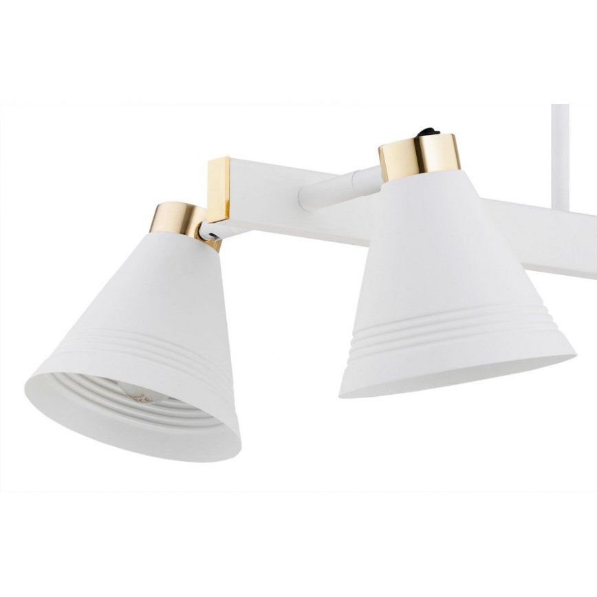 Argon 1773 - Chandelier on a pole AVALONE 4xE27/15W/230V white/gold