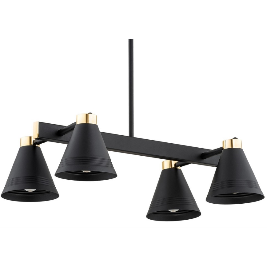 Argon 1774 - Chandelier on a pole AVALONE 4xE27/15W/230V black/gold