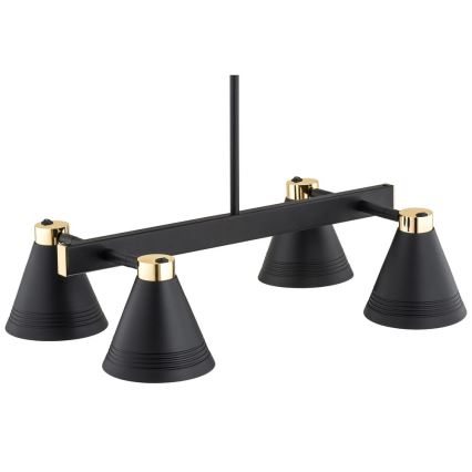 Argon 1774 - Chandelier on a pole AVALONE 4xE27/15W/230V black/gold