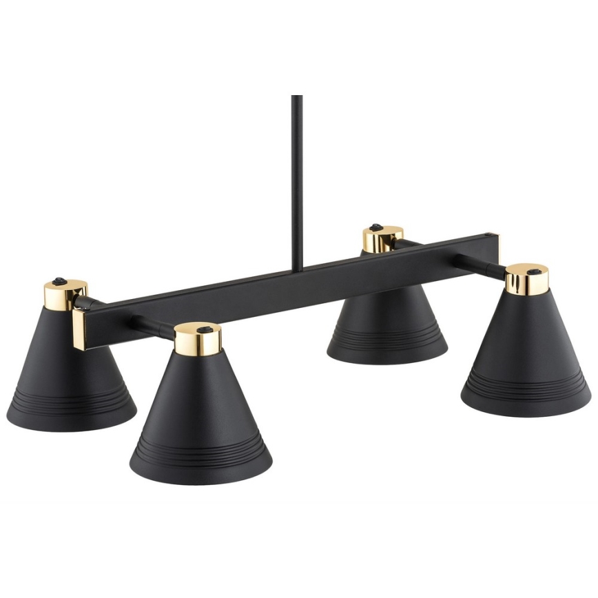 Argon 1774 - Chandelier on a pole AVALONE 4xE27/15W/230V black/gold