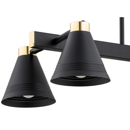 Argon 1774 - Chandelier on a pole AVALONE 4xE27/15W/230V black/gold